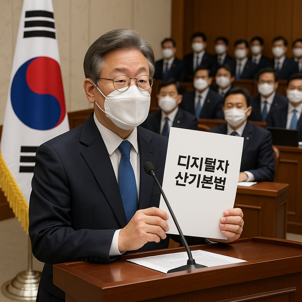 국회에서 법안 발의하는 장면