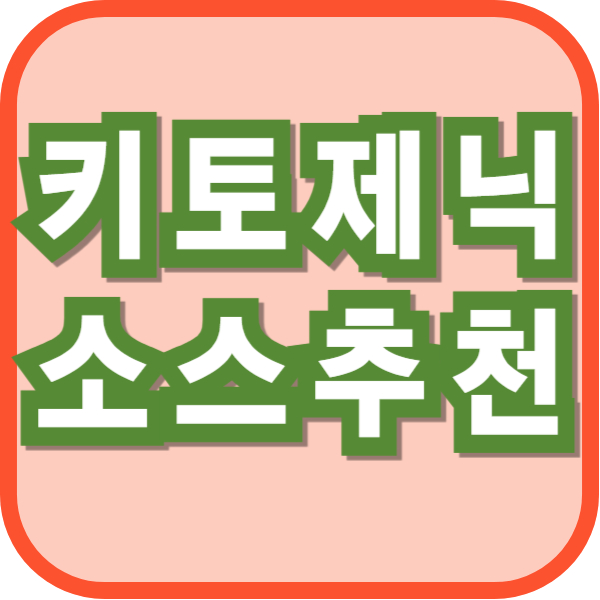 키토제닉 소스 추천