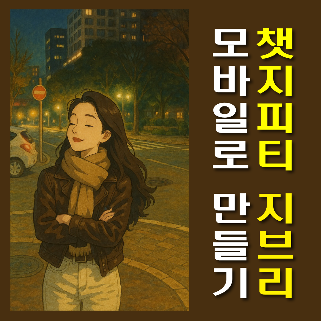 챗지피티 모바일 지브리 스타일 이미지 만들기-썸네일