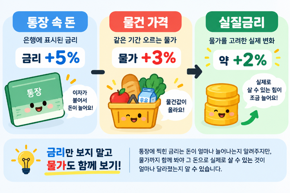 명목금리와 실질금리란? 물가를 함께 봐야 하는 이유