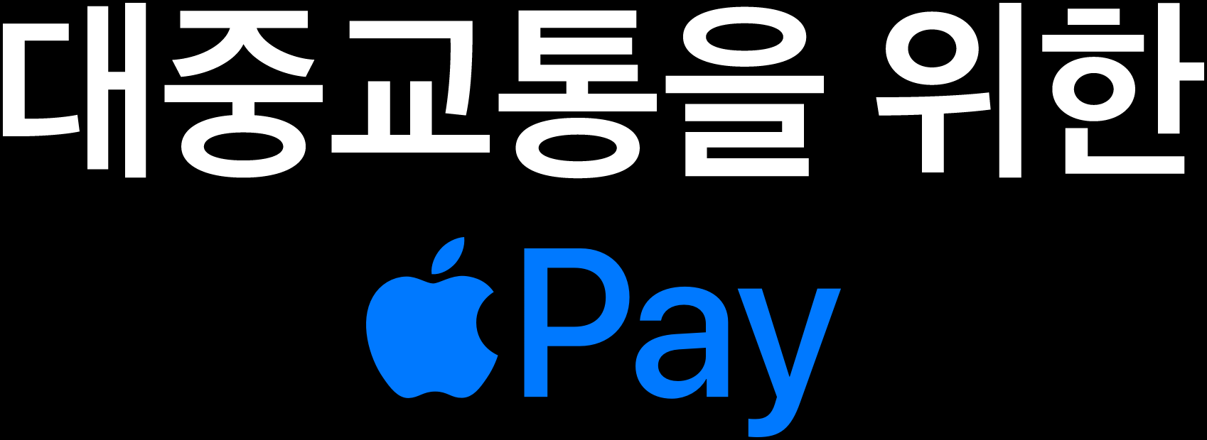 대중교통을 위한 애플페이 사진