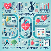 고혈압 개선을 위한 약과 음식 일러스트