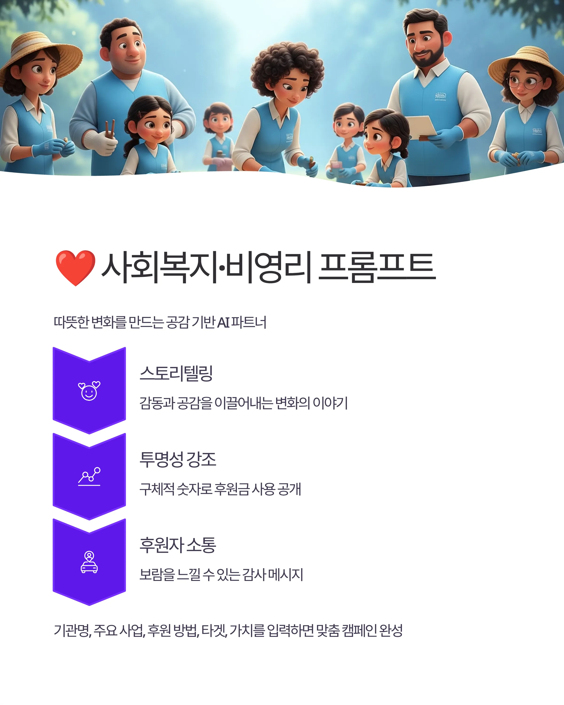 업종별 맞춤 AI 마케팅 파트너 프롬프트