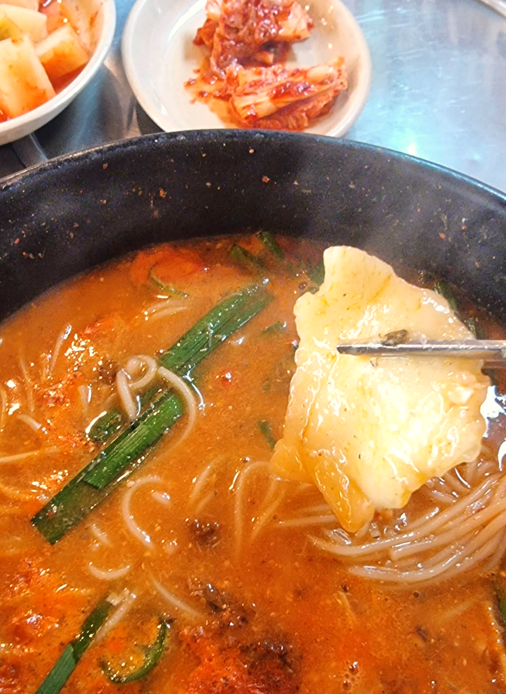 어죽 안에 수제비
