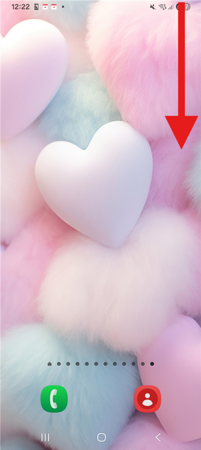 방법 1: 상단바 오른쪽 끝에서 아래로 내리기