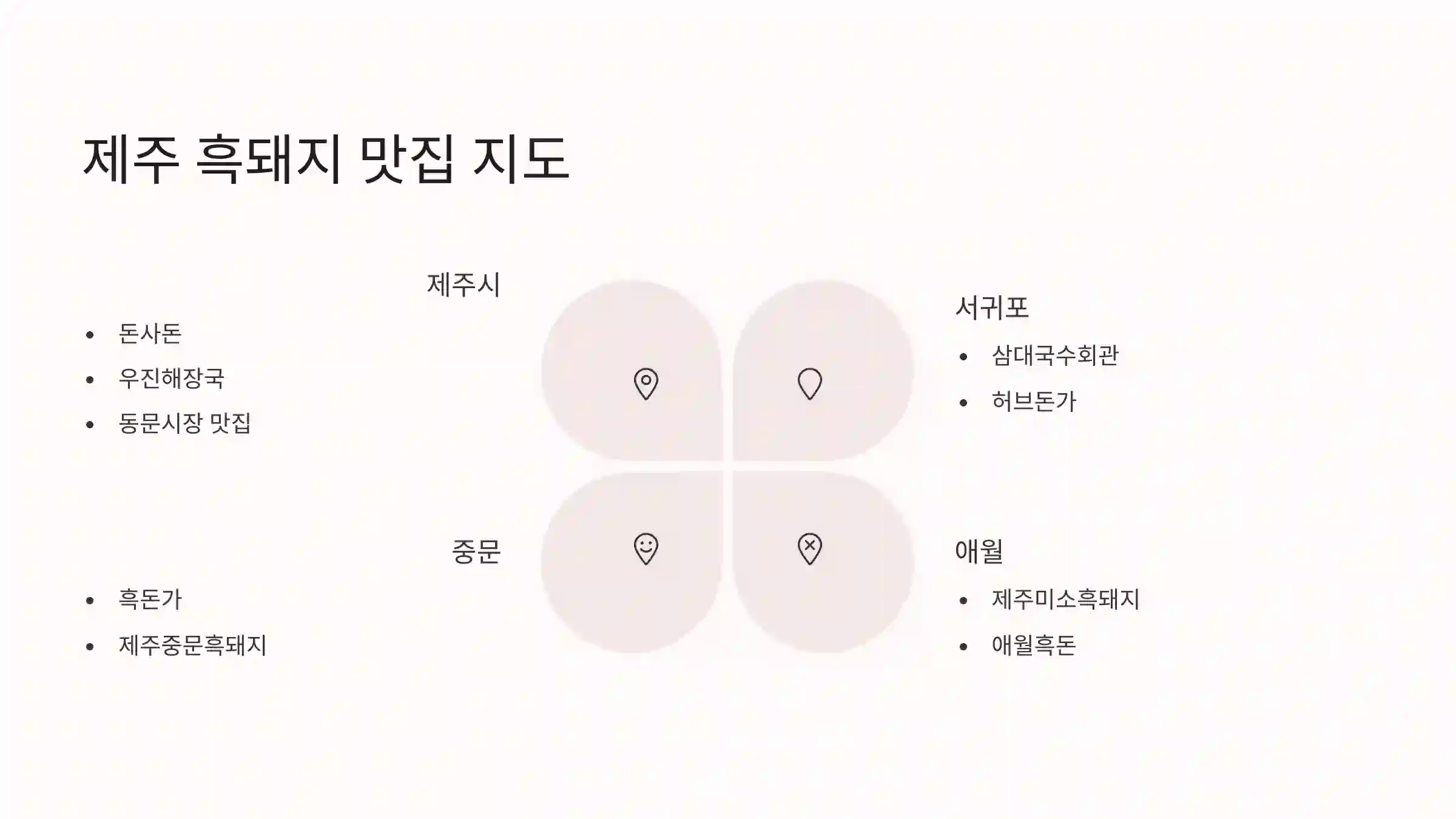 🗺️ 제주 흑돼지 맛집 지도