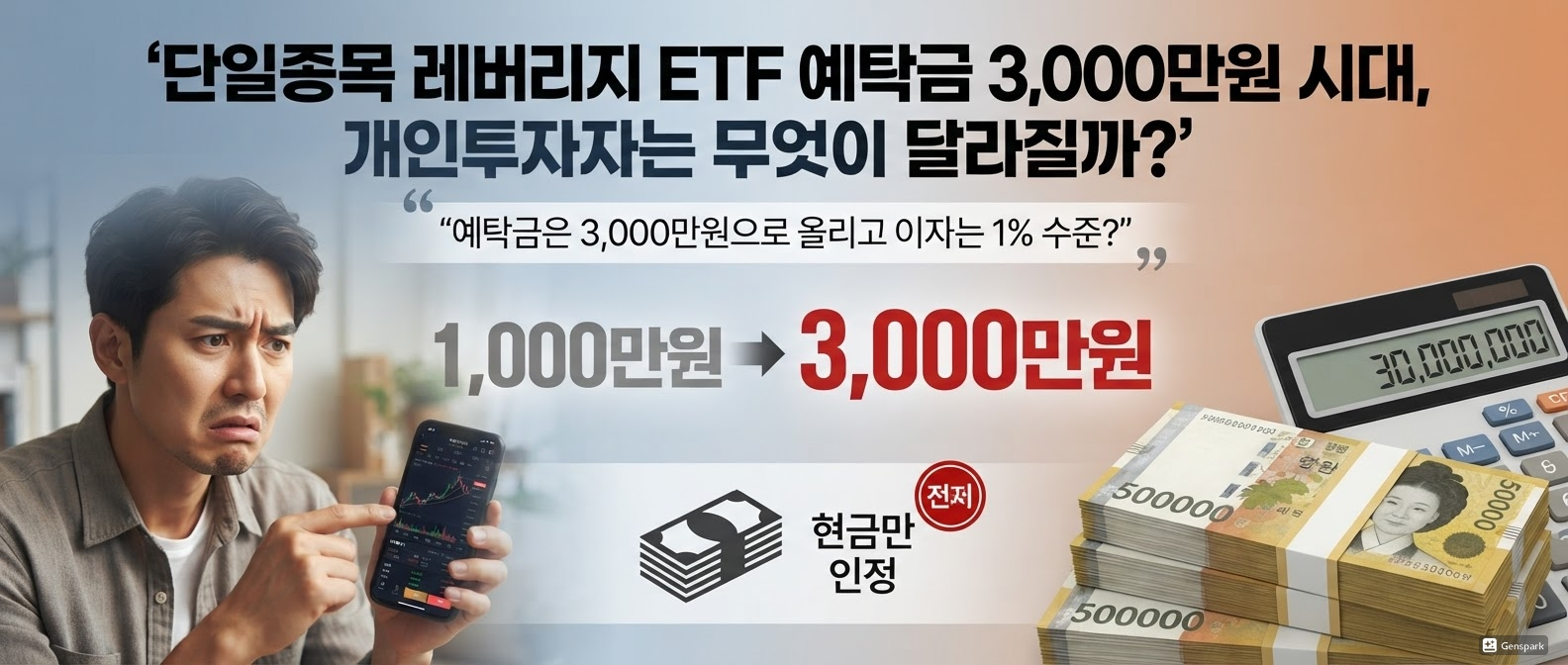 단일종목 레버리지 ETF 예탁금 3,000만원 시대, 개인투자자는 무엇이 달라질까?