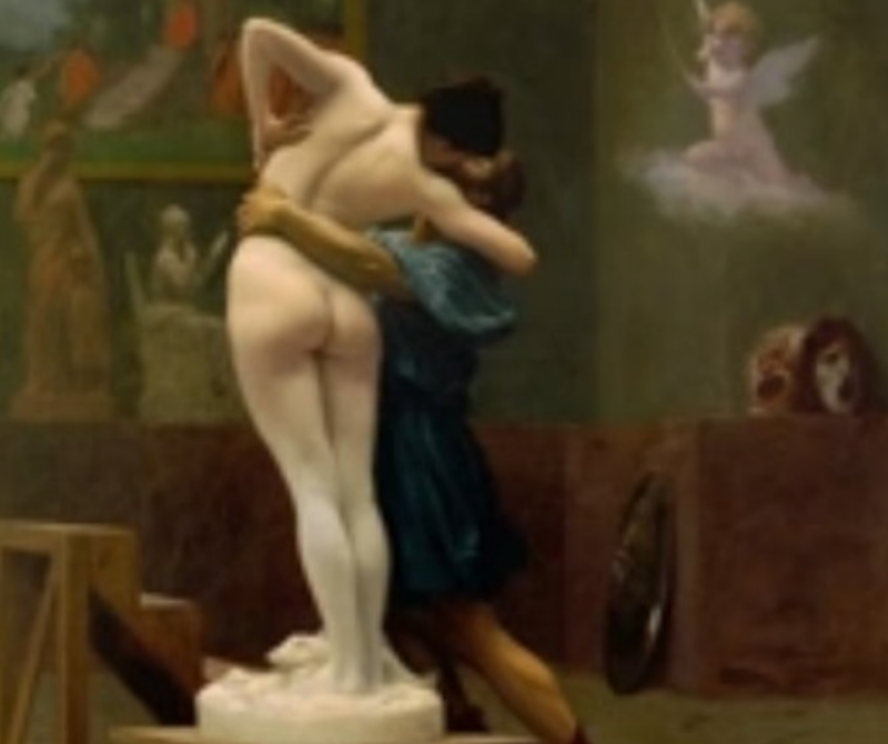 조각상과 사랑에 빠진 피그말리온