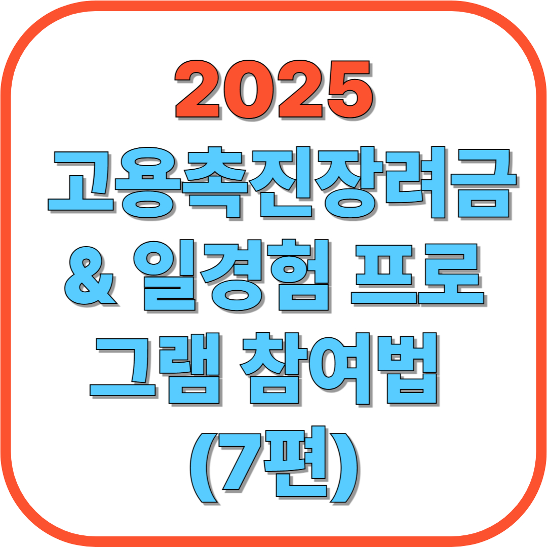 💼 고용촉진장려금 & 일경험 프로그램 참여법 (7편)