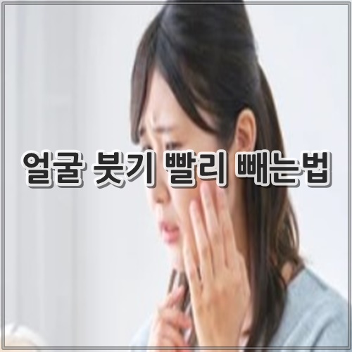 얼굴 붓기 빨리 빼는법