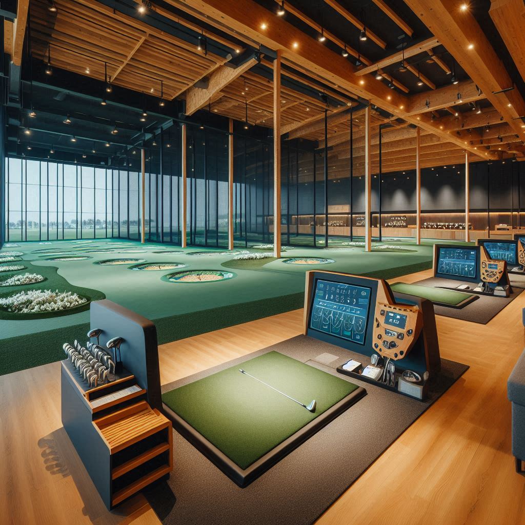 실내골프연습장 배경