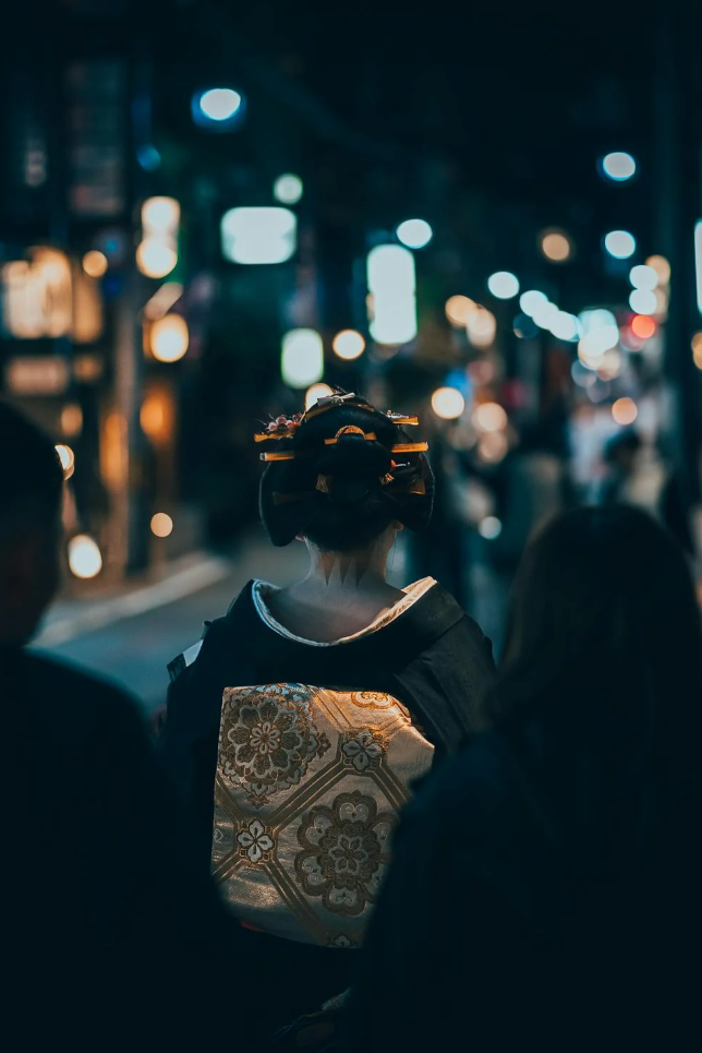 교토 기온. 게이샤 거리