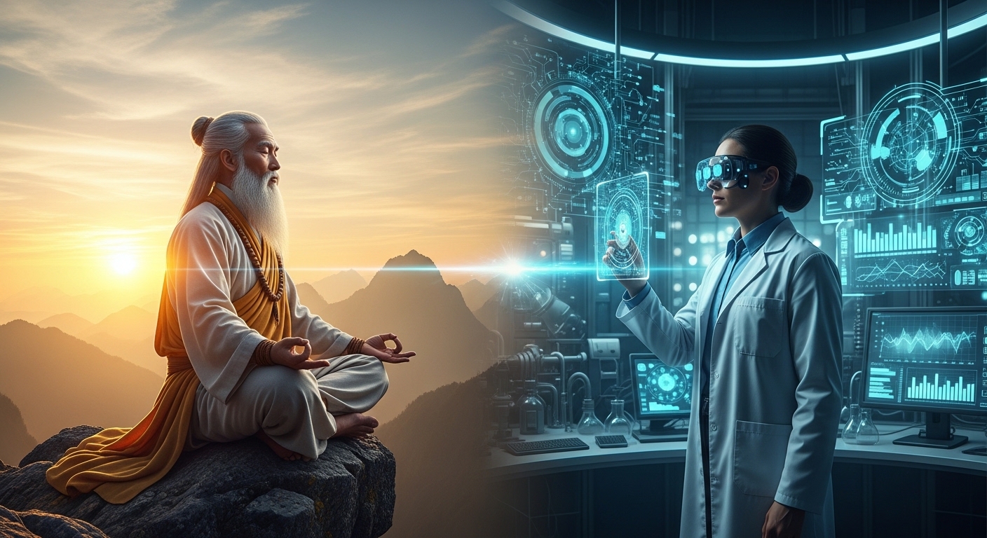 영적성장, 과학적성장, 영성과과학, 조화로운삶, 내면의지혜, 객관적지식, 인문학과과학, 현대인의성장, 의미있는삶, 통합적사고