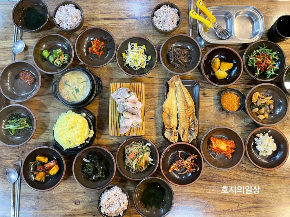 안거리밖거리 - 추가된 돔베고기, 된장찌개, 계란찜