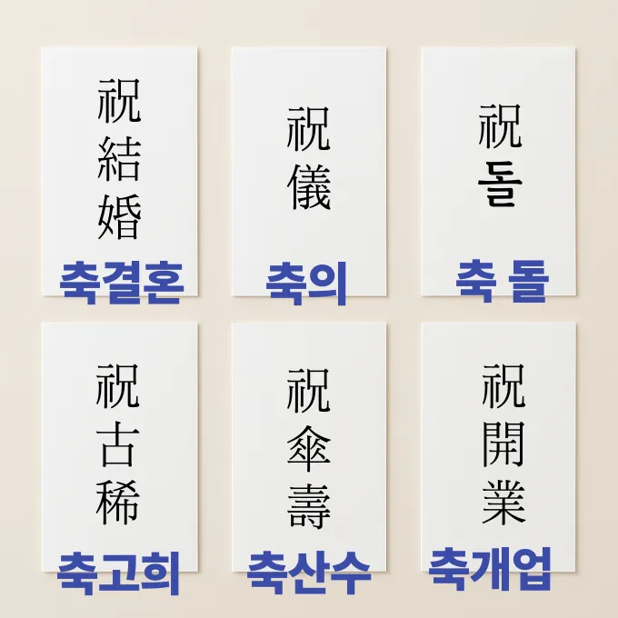 축의금 봉투 쓰는법