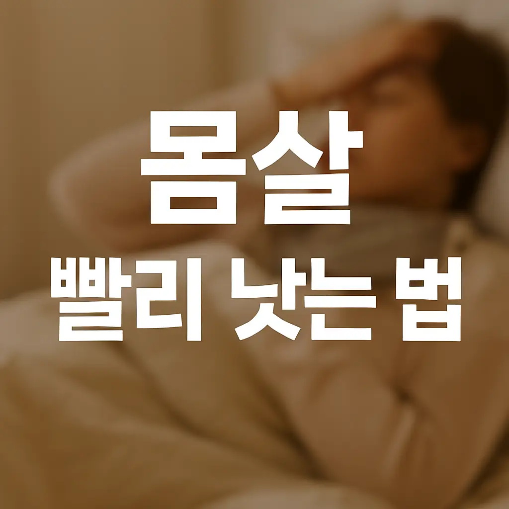 몸살 빨리 낫는 법