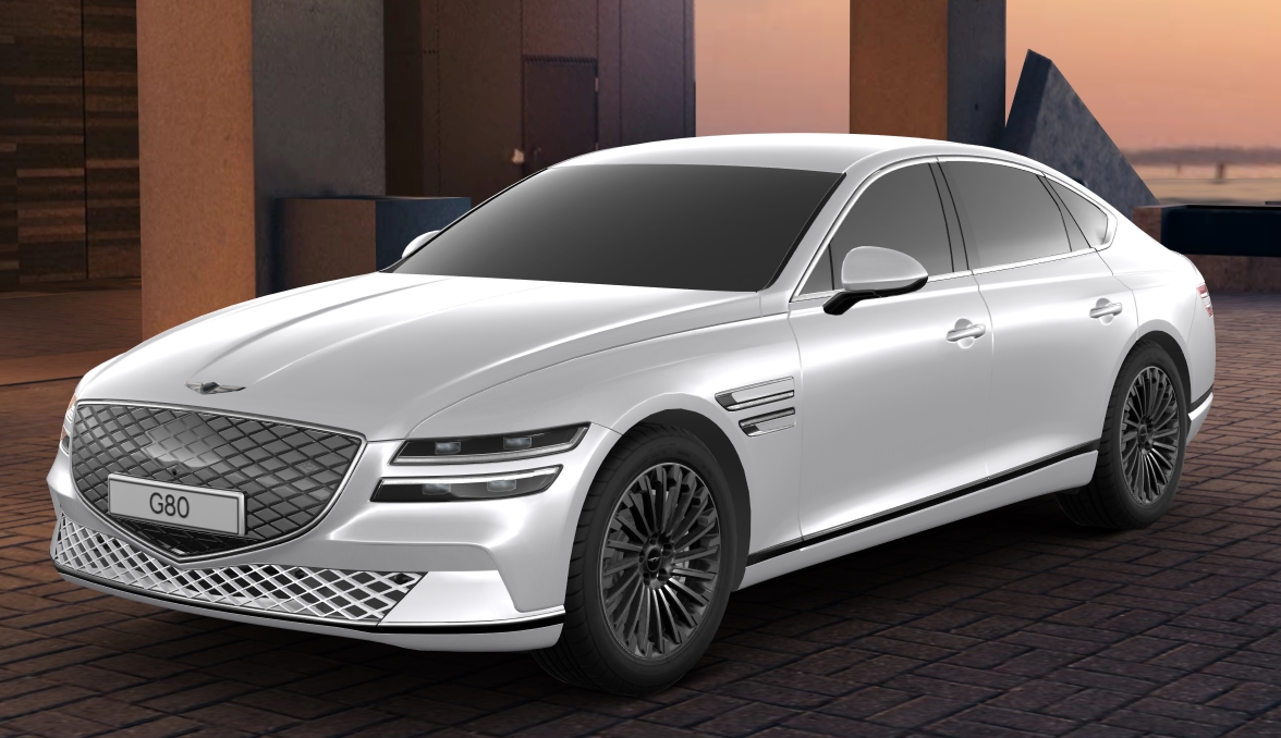 제네시스 G80 전기차 - 베르비에 화이트 무광(색상 코드 : NA3)