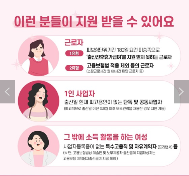 출산 급여, 개인사업자 출산급여, 프리랜서 출산급여, 고용보험 미가입자 출산급여 신청하기