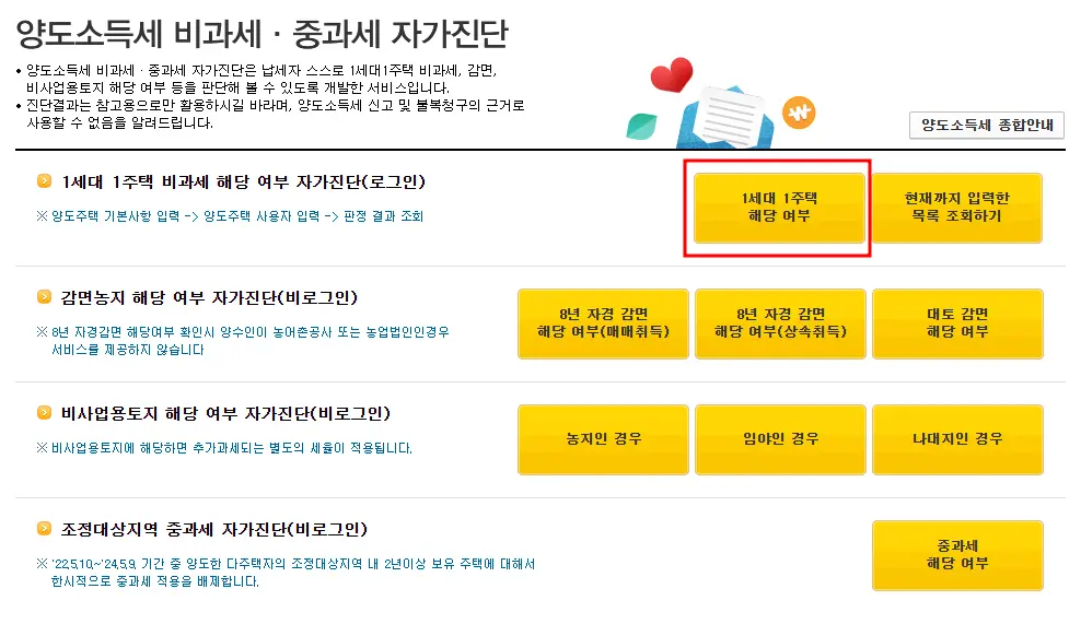 양도소득세-비과세