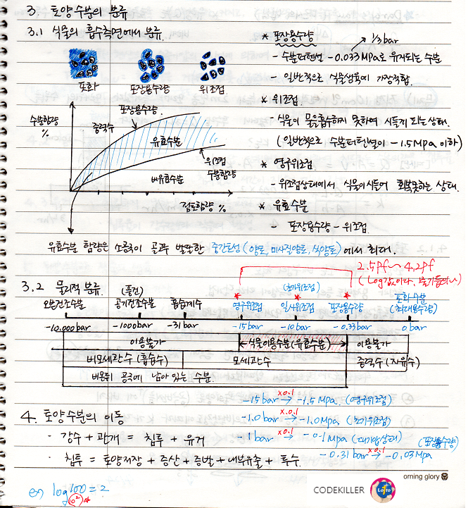 식물의 흡수측면에서의 분류&#44; 물리적분류