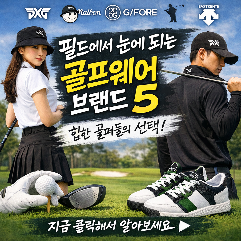 필드에서 눈에 띄는 골프웨어 브랜드 5|힙한 골퍼들의 선택
