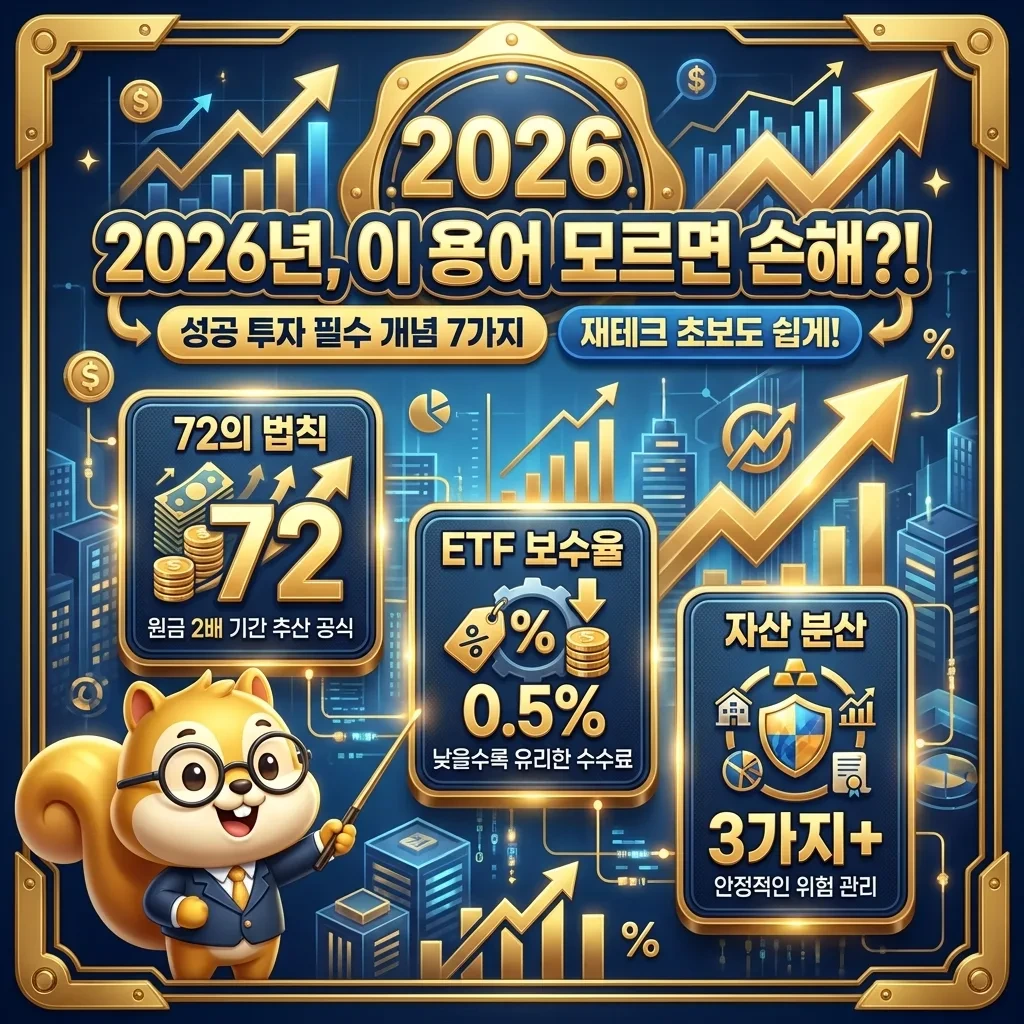 2026년 재테크 핵심용어 7가지, 성공 투자를 위한 필수 개념