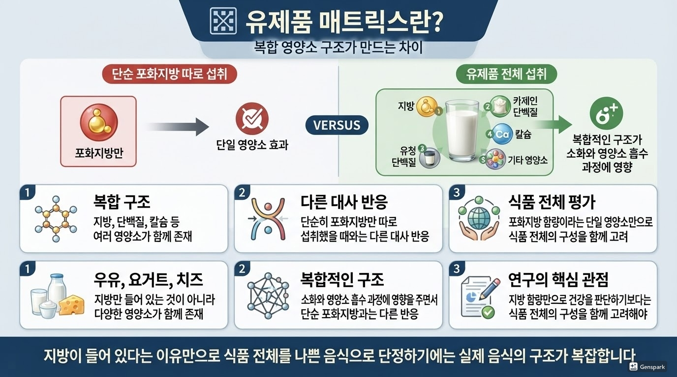전지방 유제품과 &lsquo;유제품 매트릭스&rsquo;의 의미