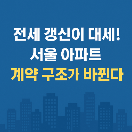 반전세 확산과 갱신계약 증가, 전월세 시장 대변화