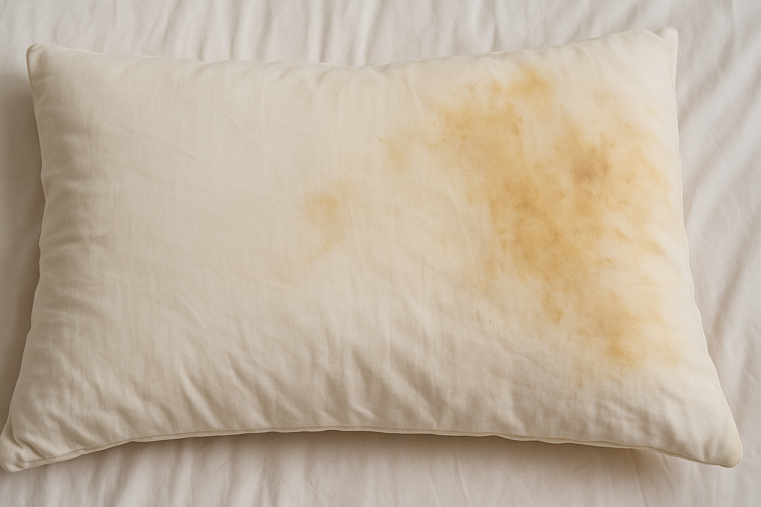 누런 베개 얼룩 없애는 초간단 꿀팁