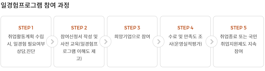 일경험프로그램