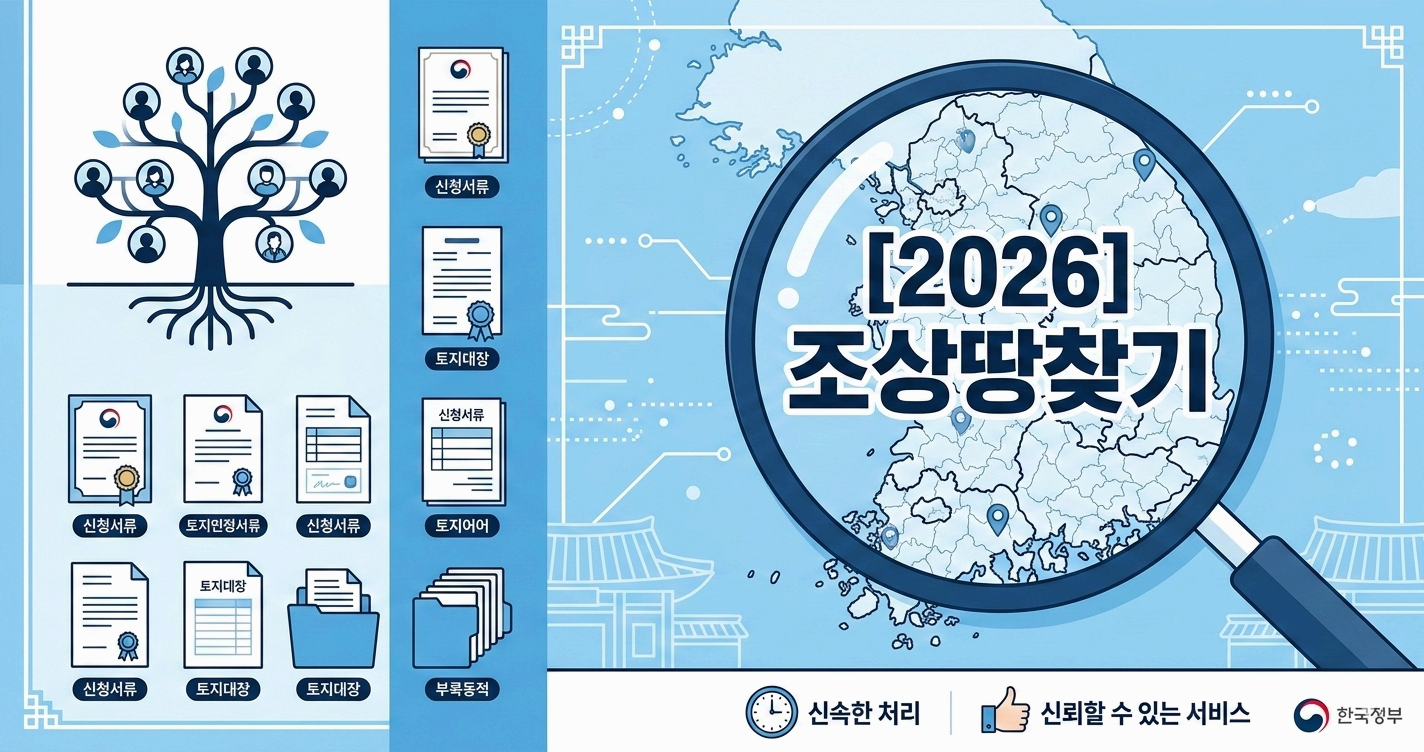 [2026 최신] 조상땅찾기 온라인 신청 방법 &ndash; 서류 없이 3분 완료