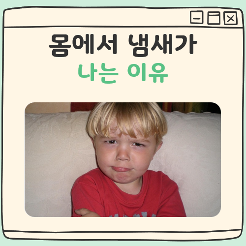 몸에서 냄새가 나는 이유 대표 이미지