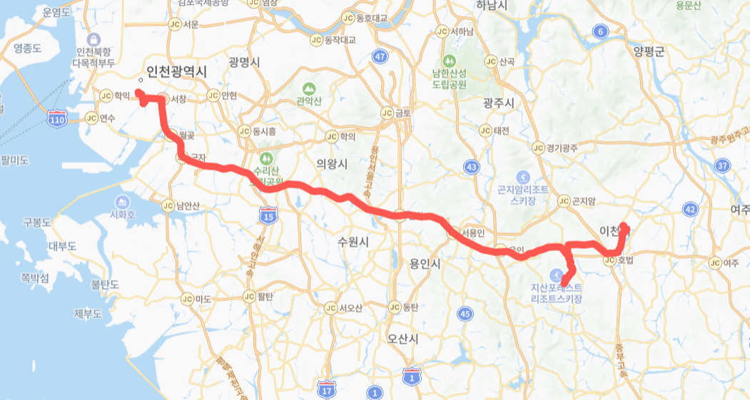 이천-인천-8801번-버스-노선-지도