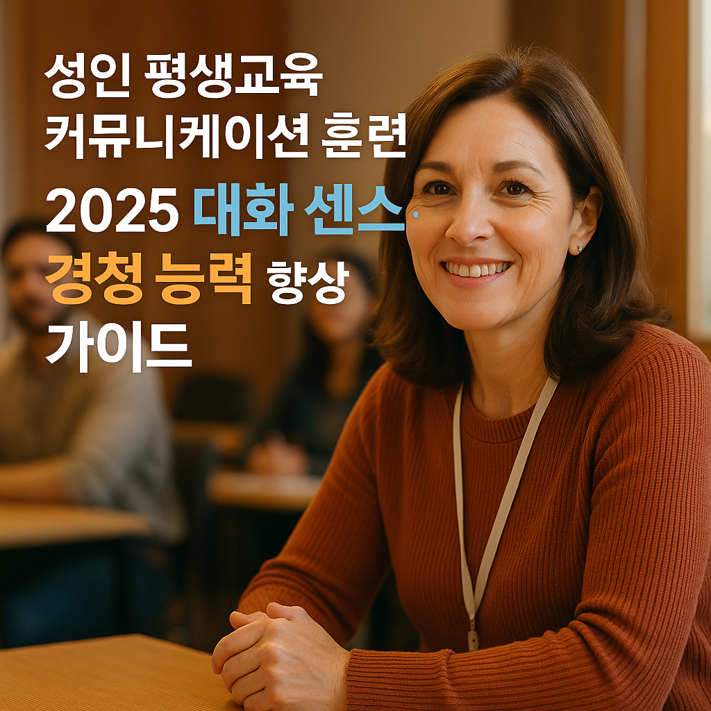 성인 평생교육 커뮤니케이션 훈련 | 2025 대화 센스·경청 능력 향상 가이드