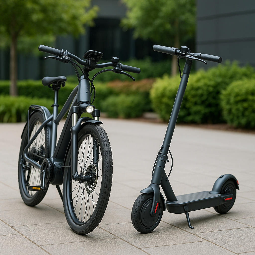 도심 속 녹색 발걸음, 전기자전거 vs 전동킥보드 누가 더 친환경인가?