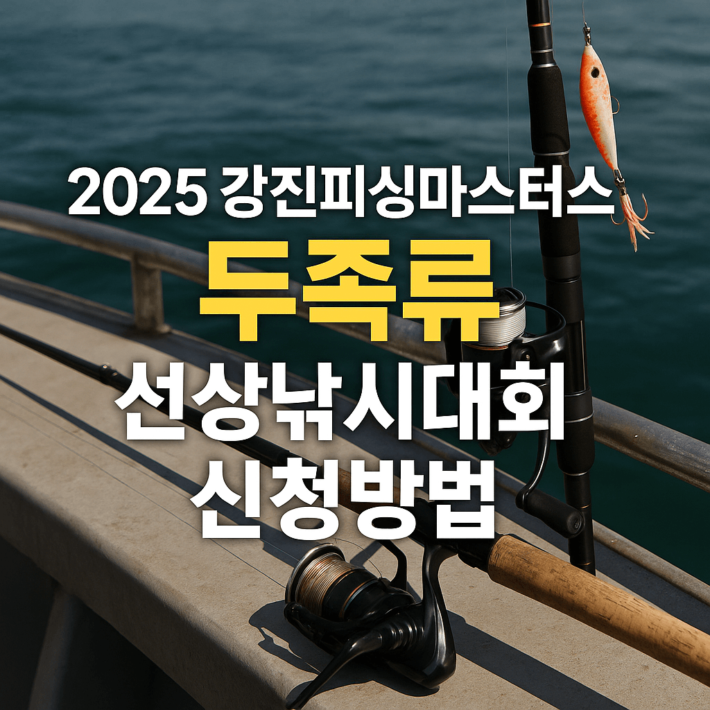 2025 강진피싱마스터스 두족류 선상낚시대회 신청방법