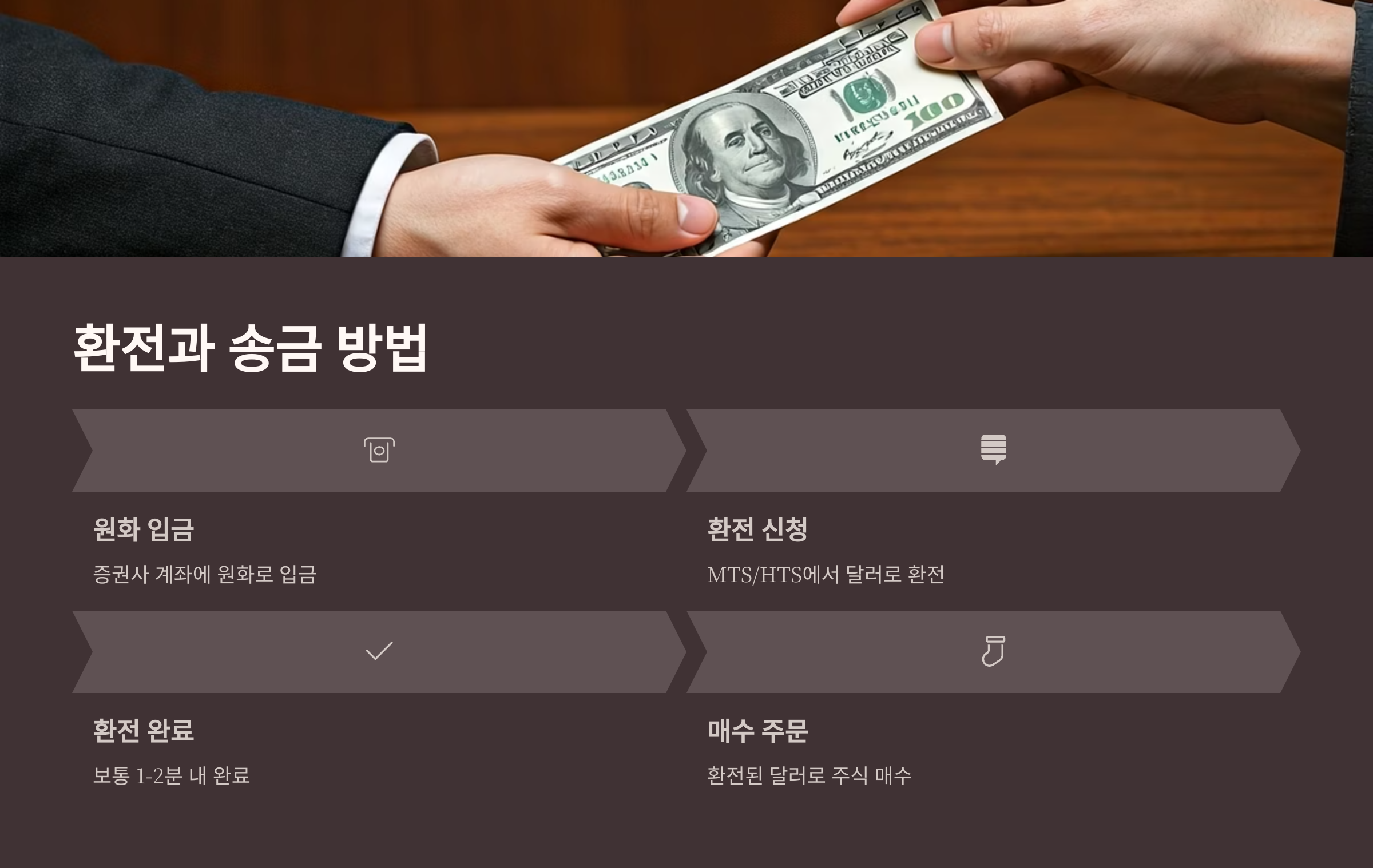 미국 주식투자 환전과 송금 방법