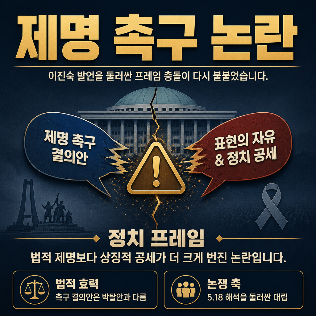 제명 촉구 논란