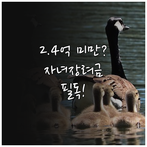 2026 자녀장려금 재산 기준 확인 ..