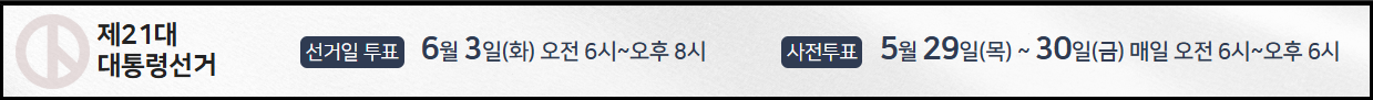 2025년 제21대 대통령선거 일정: 반드시 투표합시다!