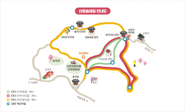 금산 보곡산골 산벚꽃 축제