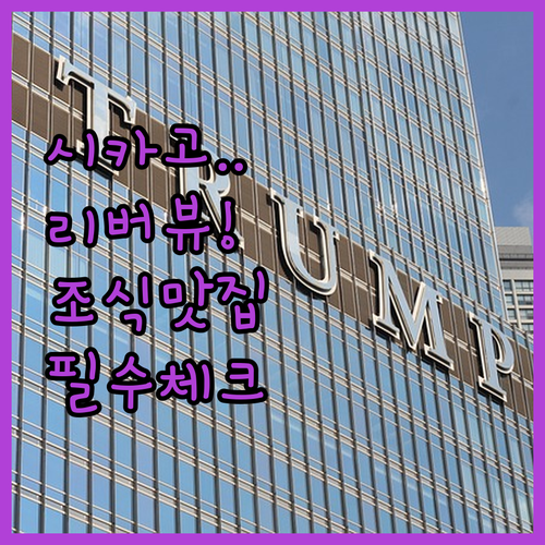시카고 여행 숙소 선택법 리버뷰 전망..