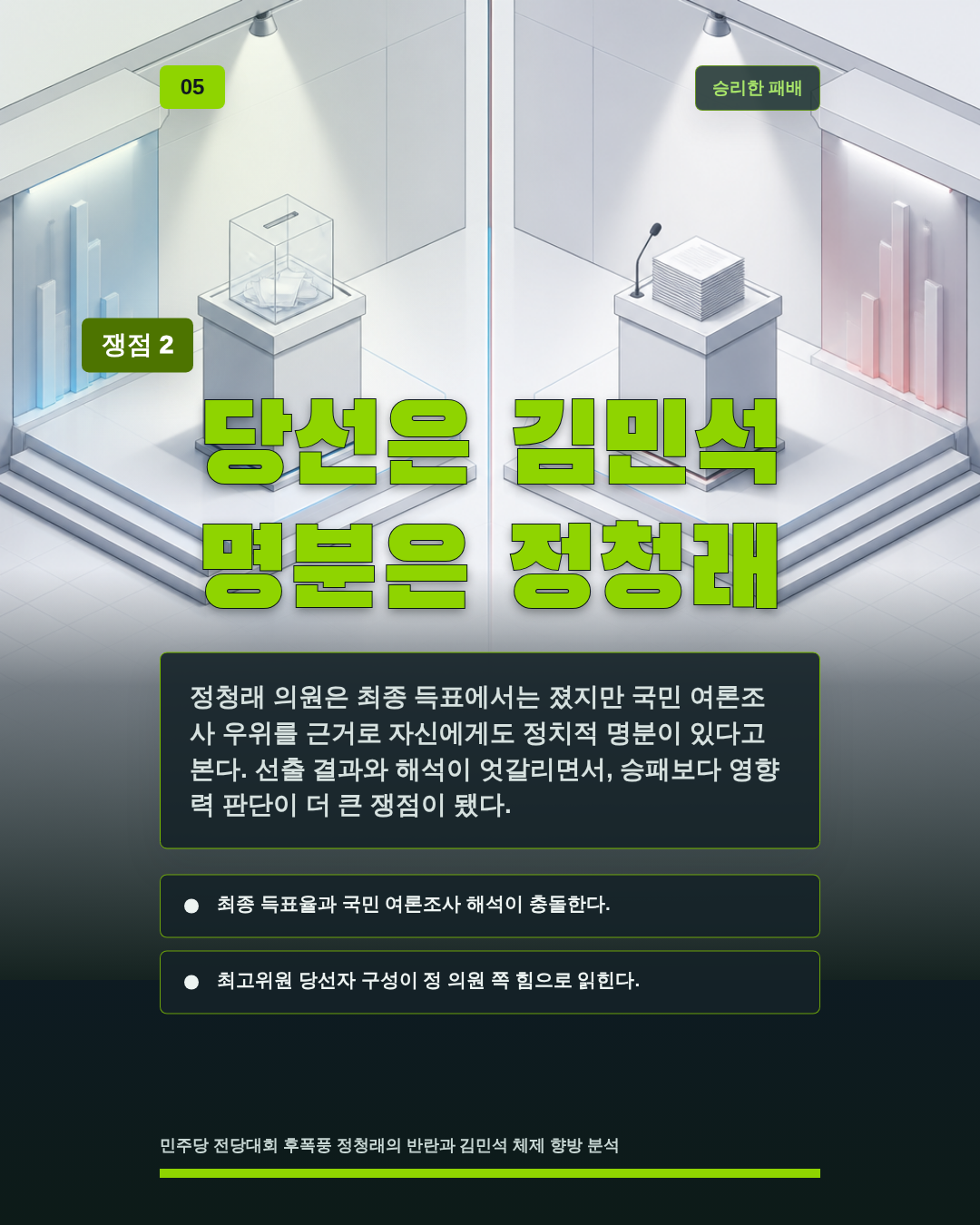 당선은 김민석 명분은 정청래