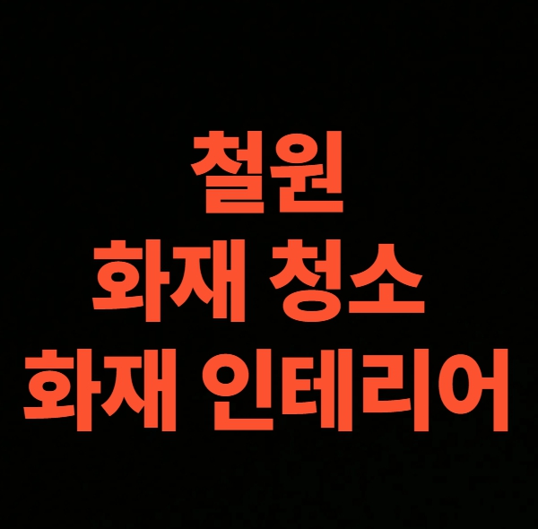 철원 화재청소 전문업체의 다세대주택 인테리어