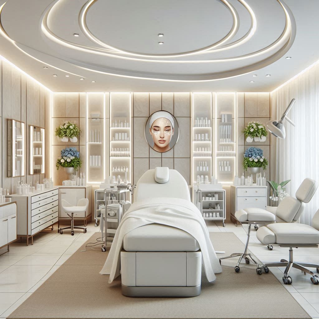 피부,체형관리 샵 배경