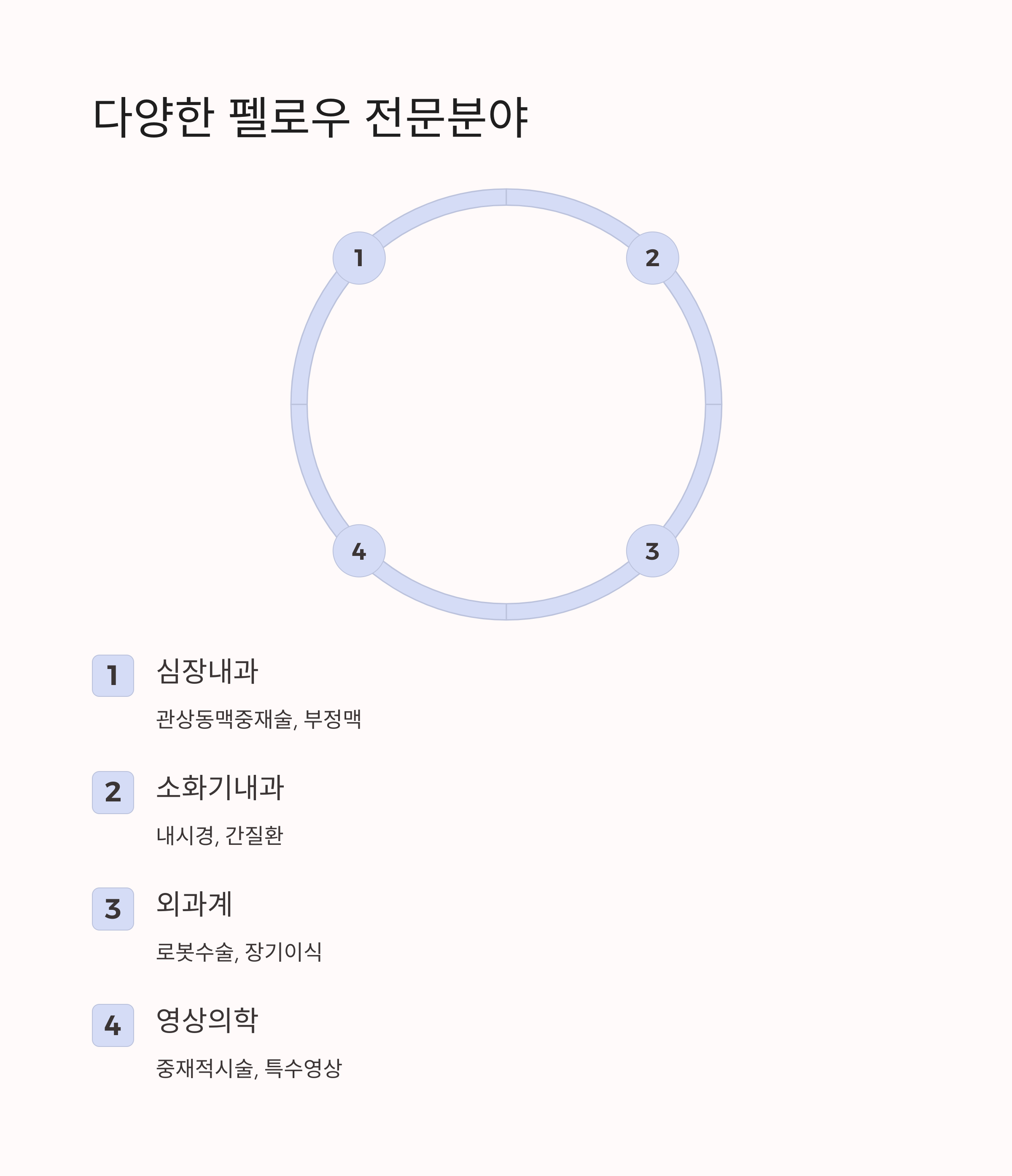 펠로우 세부과정 예시표