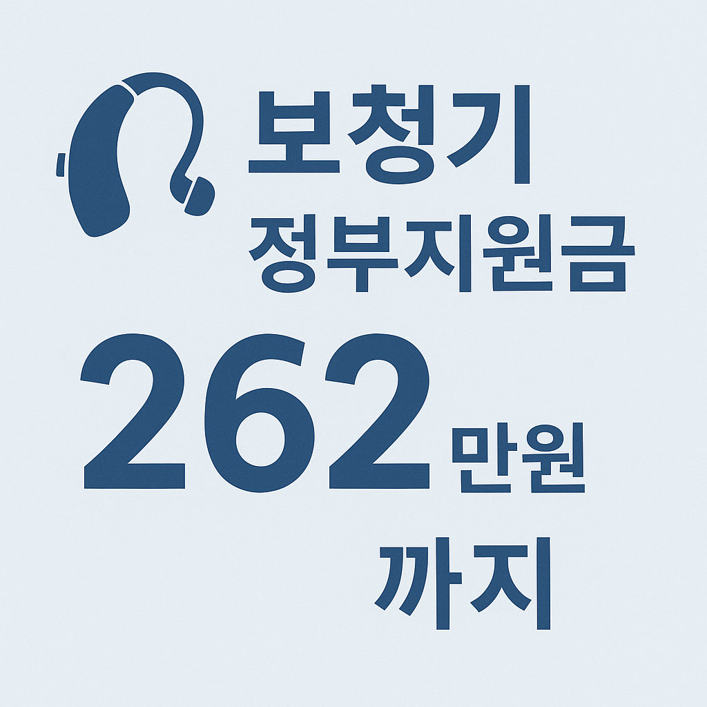 2025년 보청기 정부지원금