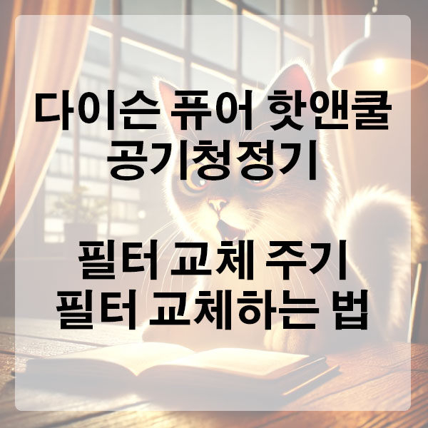 다이슨 퓨어 핫앤쿨 공기청정기 필터 교체 주기 및 필터 교체하는 법