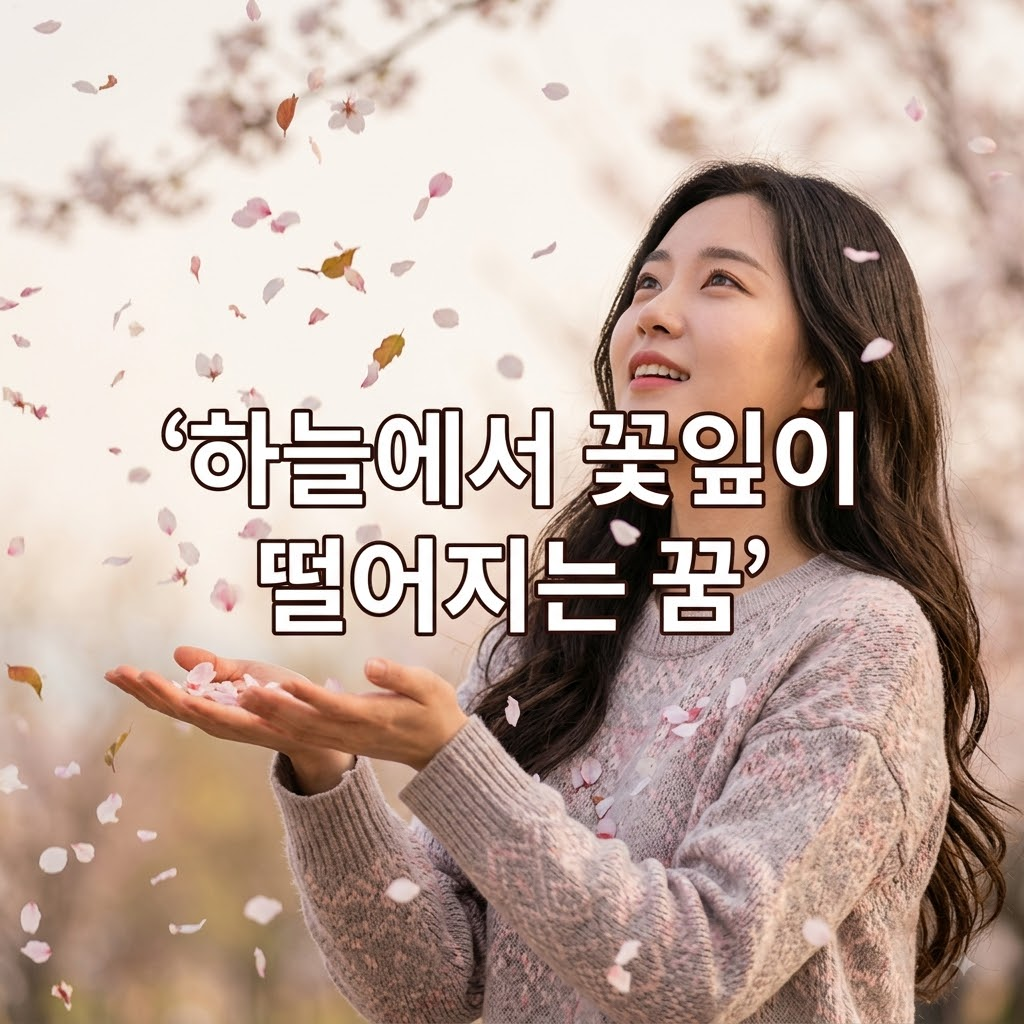 하늘에서 꽃잎이 떨어지는 꿈