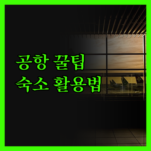 트래블비 에어포트 인 공항 근처 꿀팁